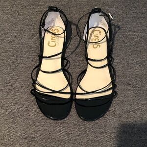 Circus by Sam Edelman Glossy Black Flat Sandals